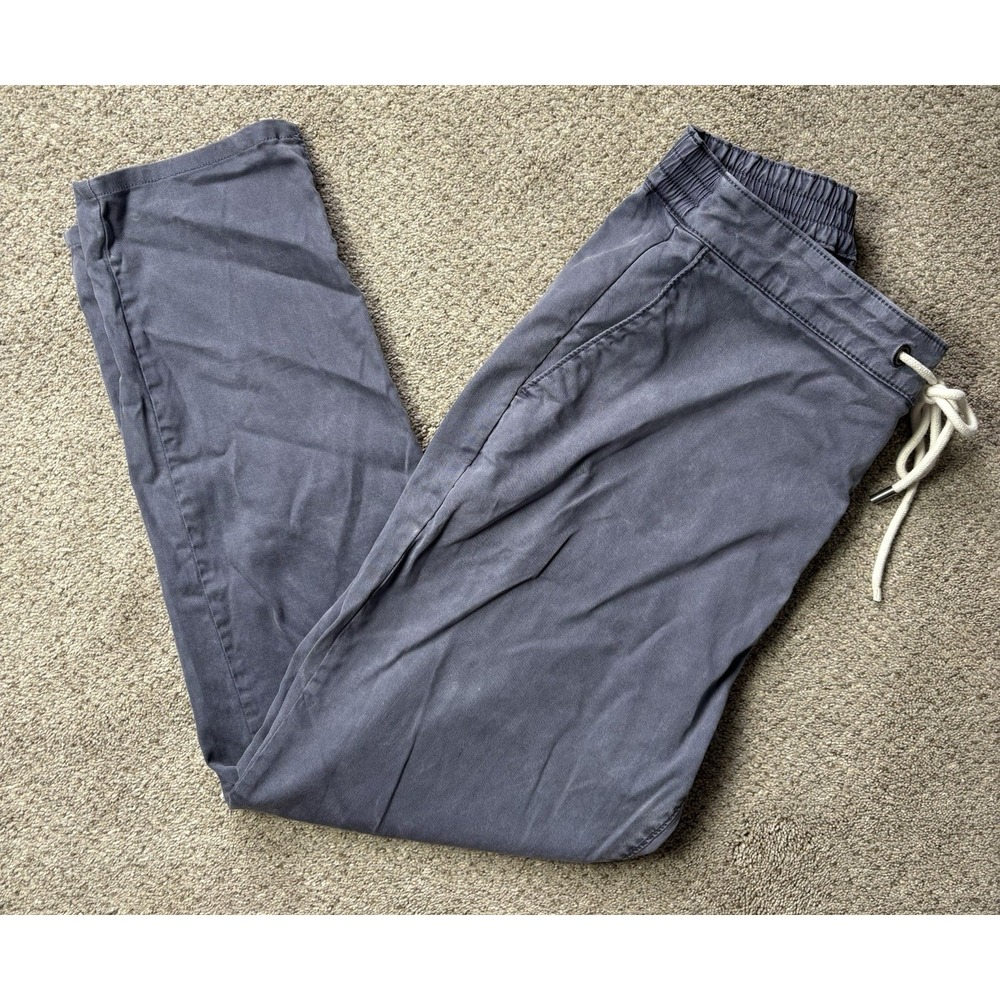 Paige Fraser Pants Mens 34 Blue Drawstring Jogger Stretch Casual